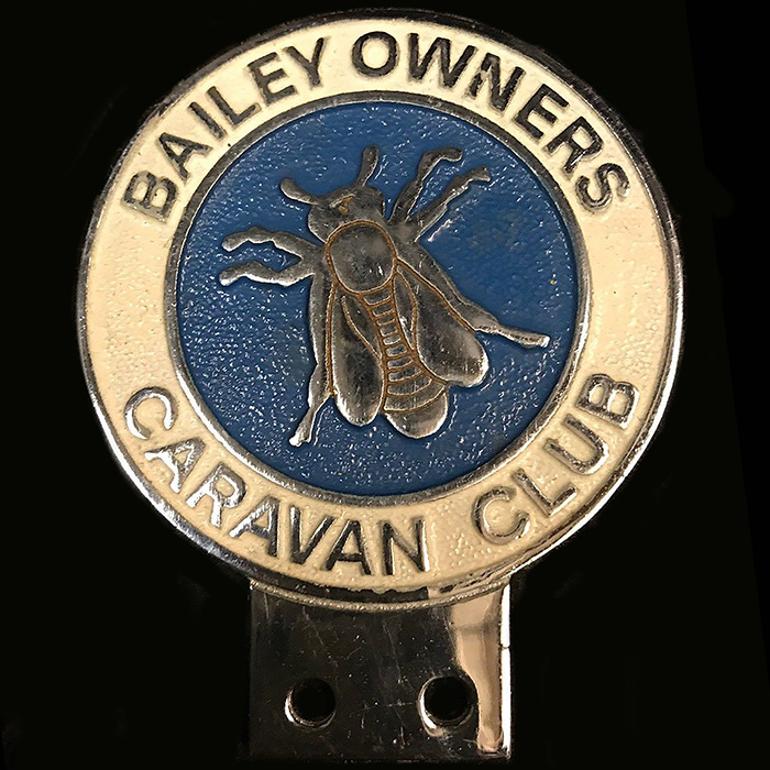 Bailey Owners Caravan Club car badge