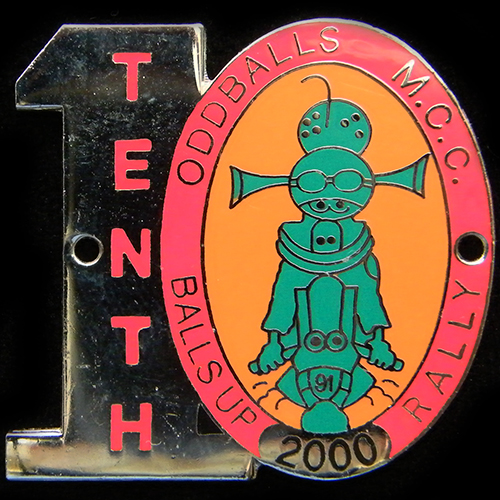 Balls Up Rally pin Badge
