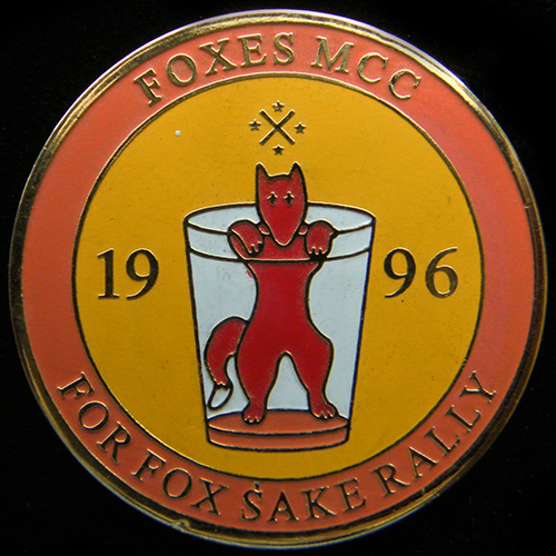 For Fox Sake Rally pin badge
