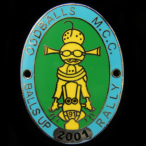 Balls Up Rally pin Badge