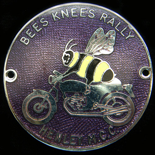 Bees Knees Rally pin badge