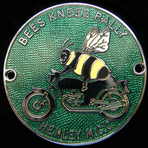 Bees Knees Rally pin badge