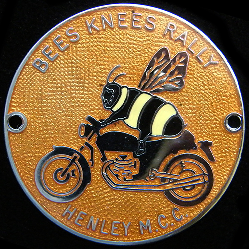 Bees Knees Rally pin badge
