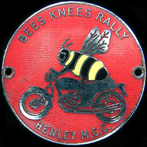 Bees Knees Rally pin badge