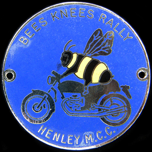 Bees Knees Rally pin badge