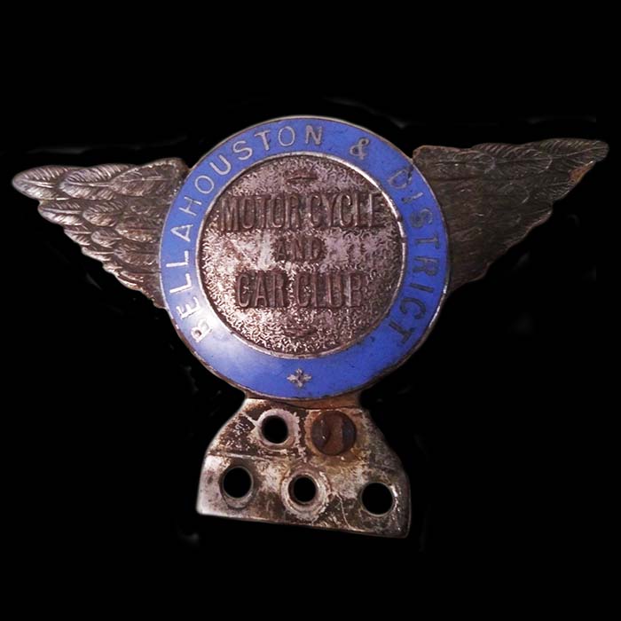 Bellahouston & District Motorcycle and Car Club car badge