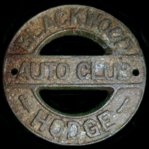 Blackwood Hodge Auto Club Car Badge