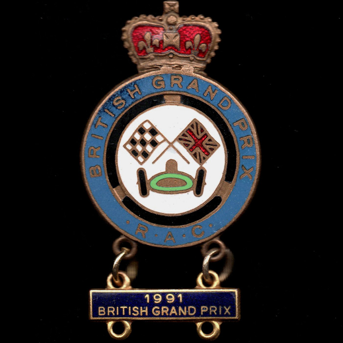 British Grand Prix Lapel badge