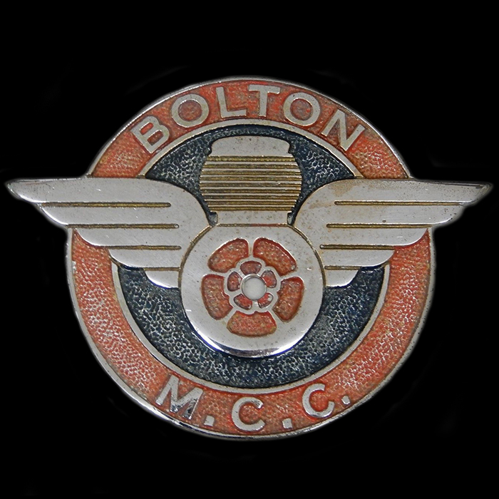 Bolton Motor Cycle Club Car Badge