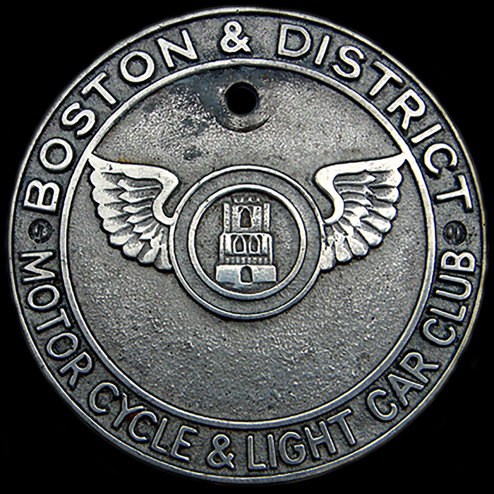Boston & District Motor Cycle & Light Car Club Car Badge