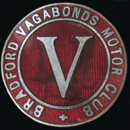 Bradford Vagabonds Motor Club pin badge