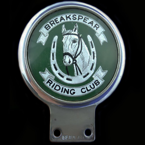 Breakspear Riding Club Car Badge