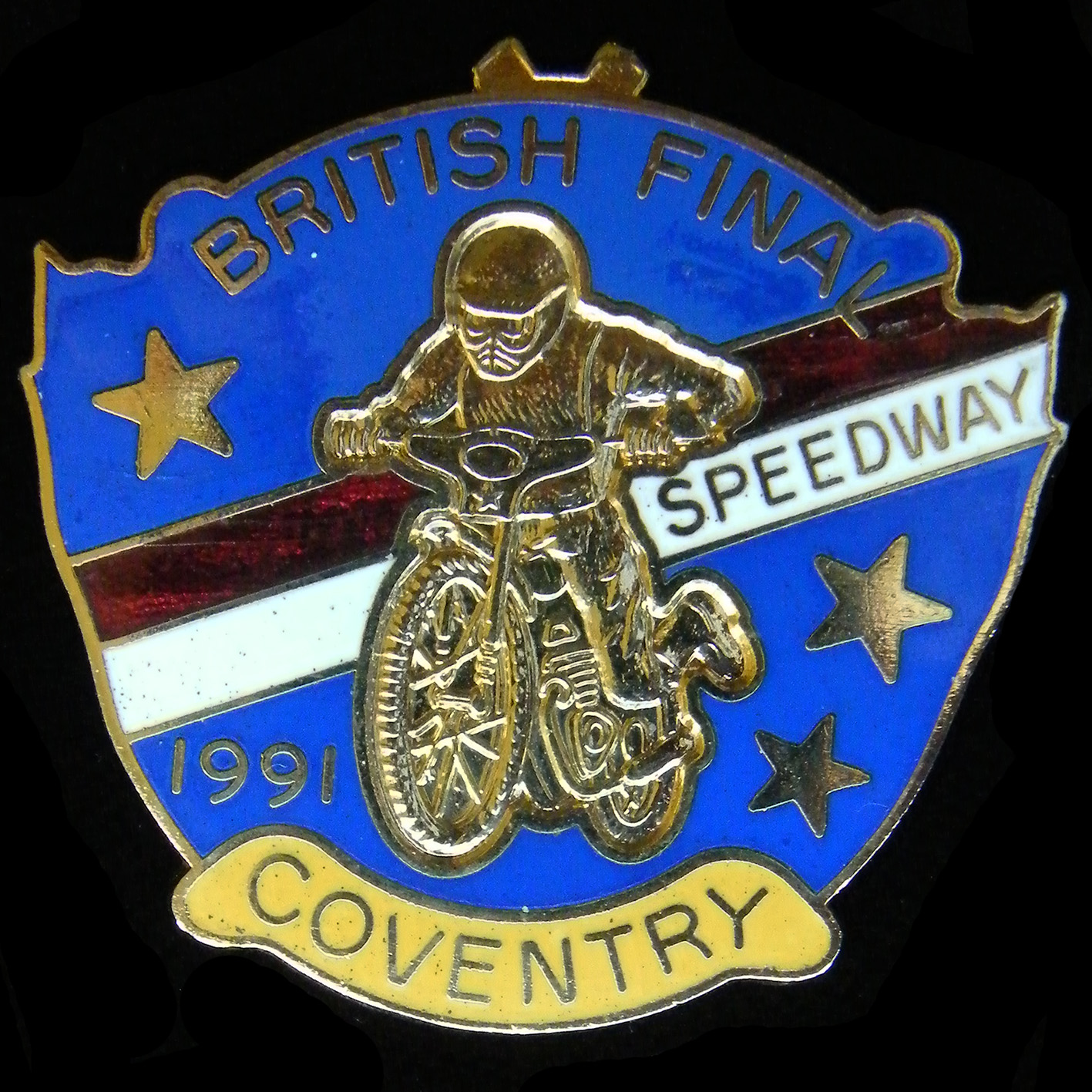 British Speedway Coventry Final lapel badge