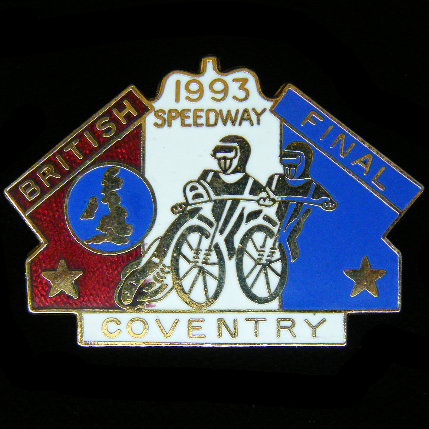 British Speedway Coventry Final lapel badge