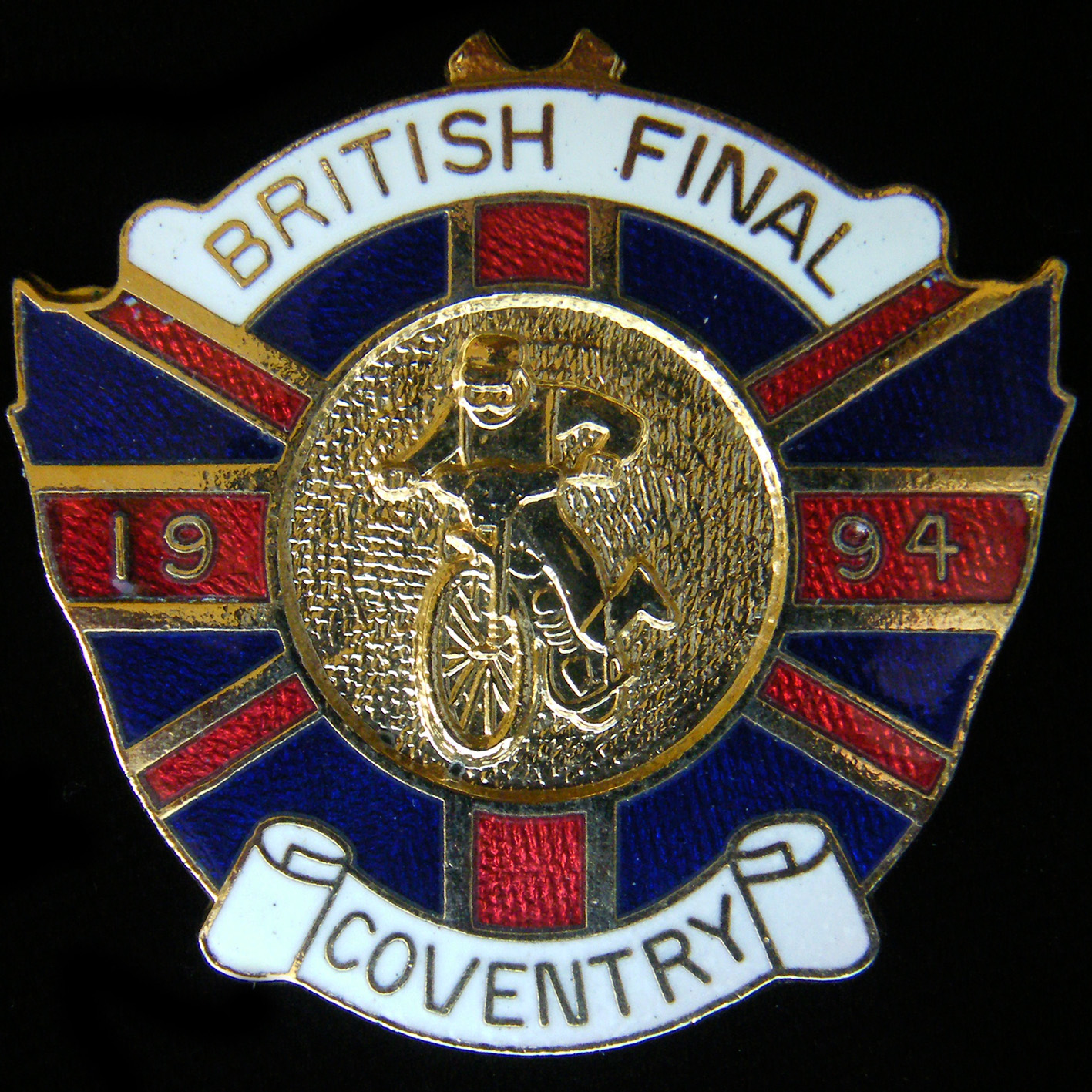 British Speedway Coventry Final lapel badge