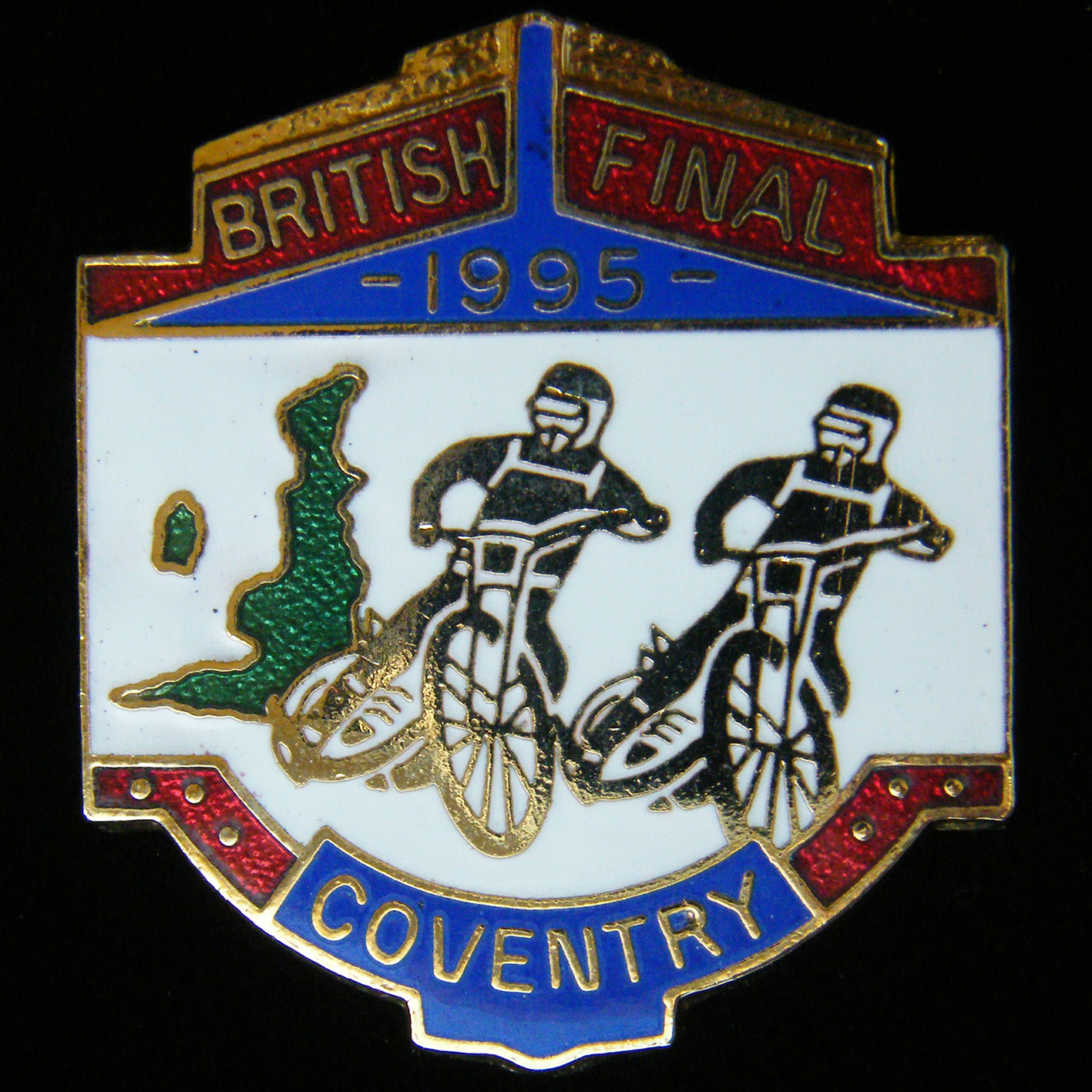 British Speedway Coventry Final lapel badge
