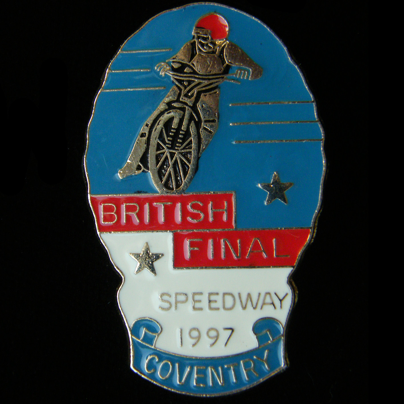 British Speedway Coventry Final lapel badge