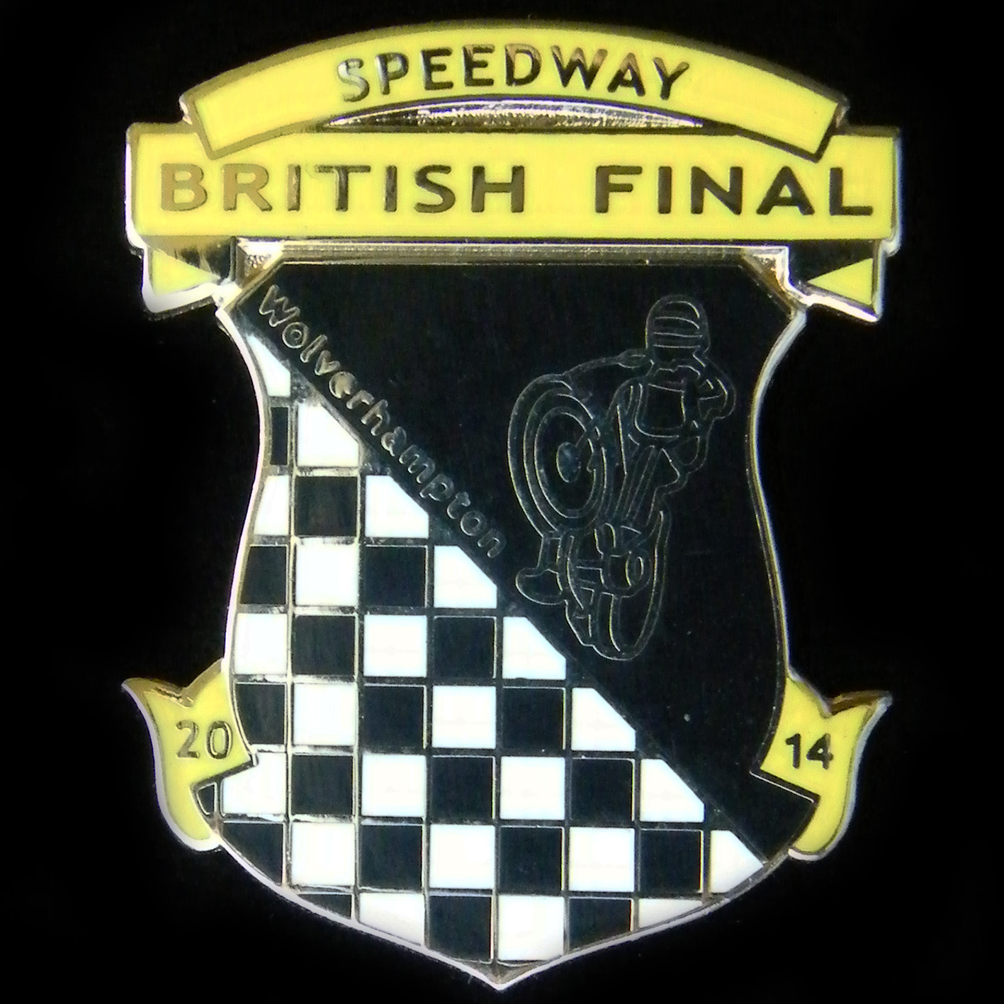 British Speedway Final lapel badge