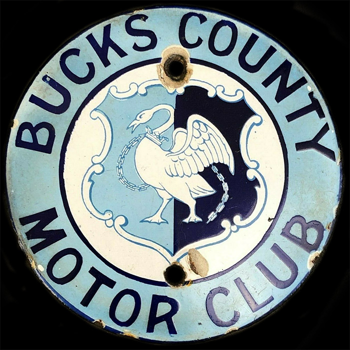 Bucks County Motor Club car badge