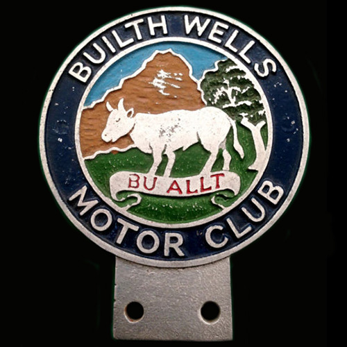 Builth Wells Motor Club Car Badge