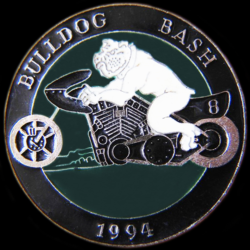 Bulldog Bash 1992  pin badge