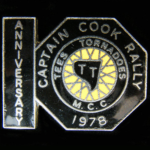 Captain Cook Rally pin badge