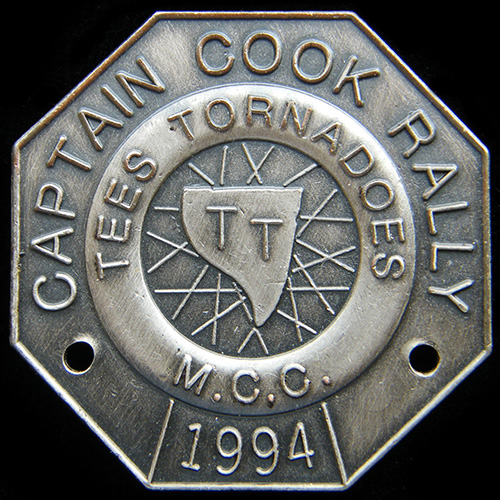 Captain Cook Rally pin badge