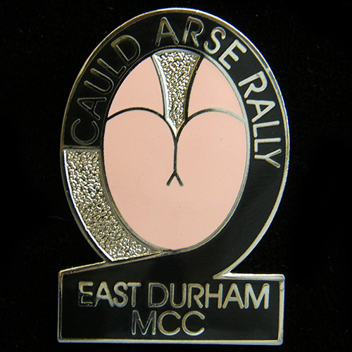 Cauld Arse Rally pin badge