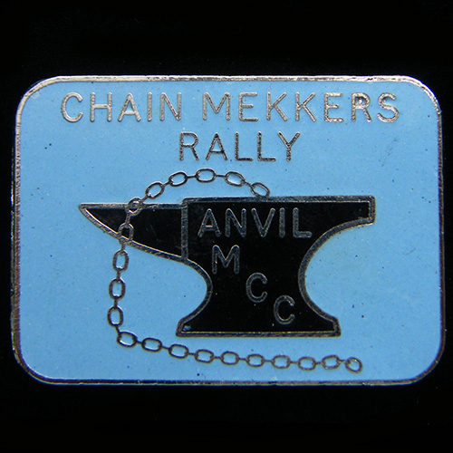 Chain Mekkers Rally pin badge