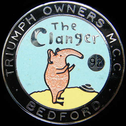 Clanger Rally pin badge
