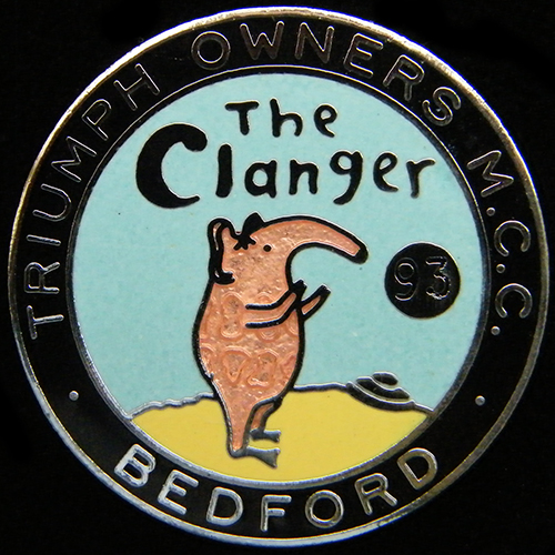 Clanger Rally pin badge