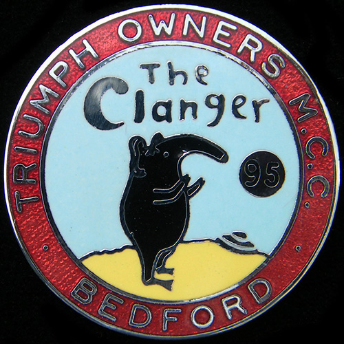 Clanger Rally pin badge
