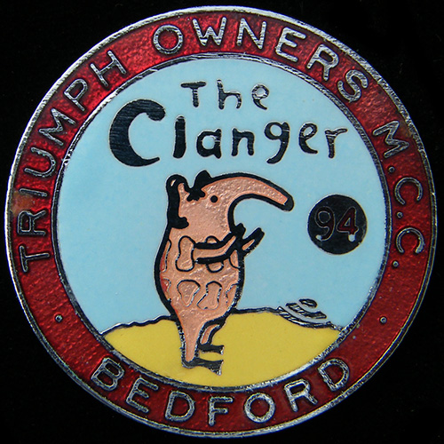 Clanger Rally pin badge