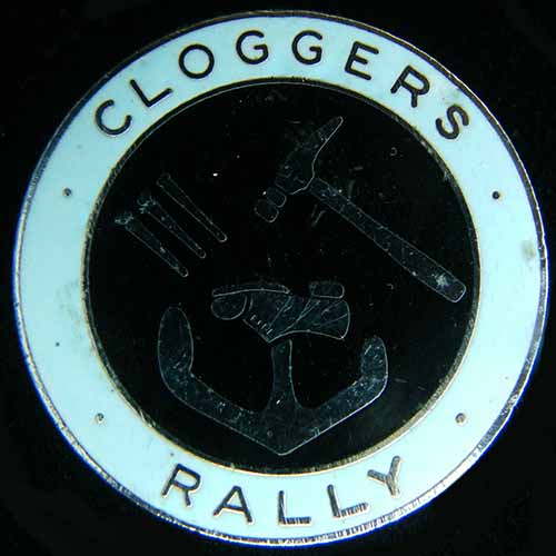 Cloggers Rally pin badge