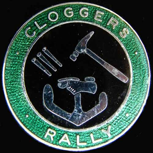 Cloggers Rally pin badge