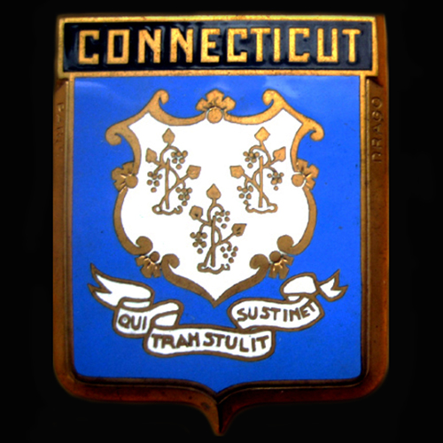 Connecticut  Car Badge (Drago)