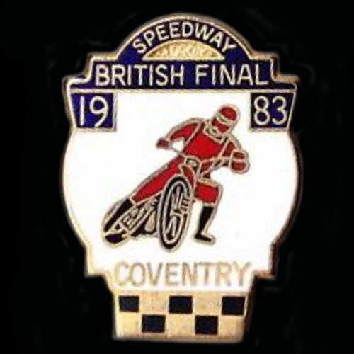 British Speedway Coventry Final lapel badge