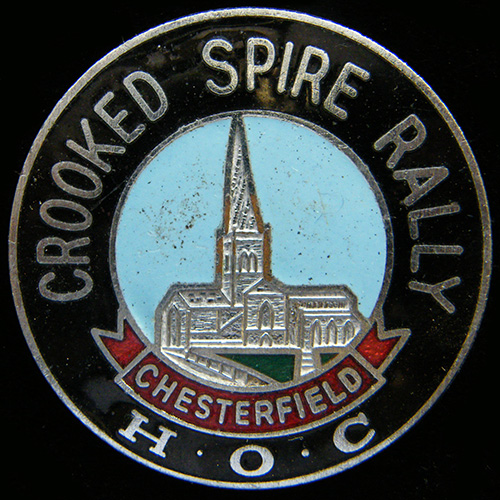 Crooked Spire Rally pin badge