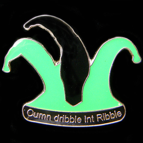 Cumn Dribble int Ribble lapel badge