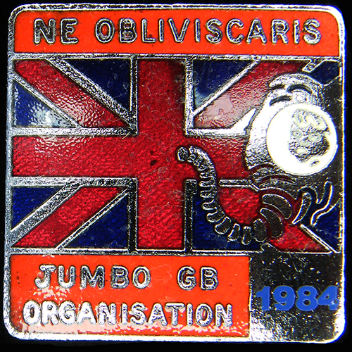 Jumbo Rally pin badge