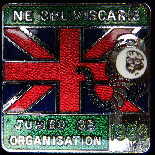 Jumbo Rally pin badge