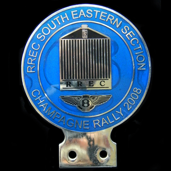 Rolls Royce Champagne Rally 2008 Car badge