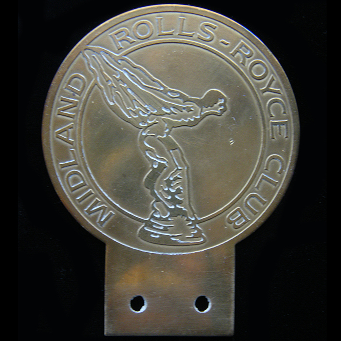 Midland Rolls Royce Club car badge