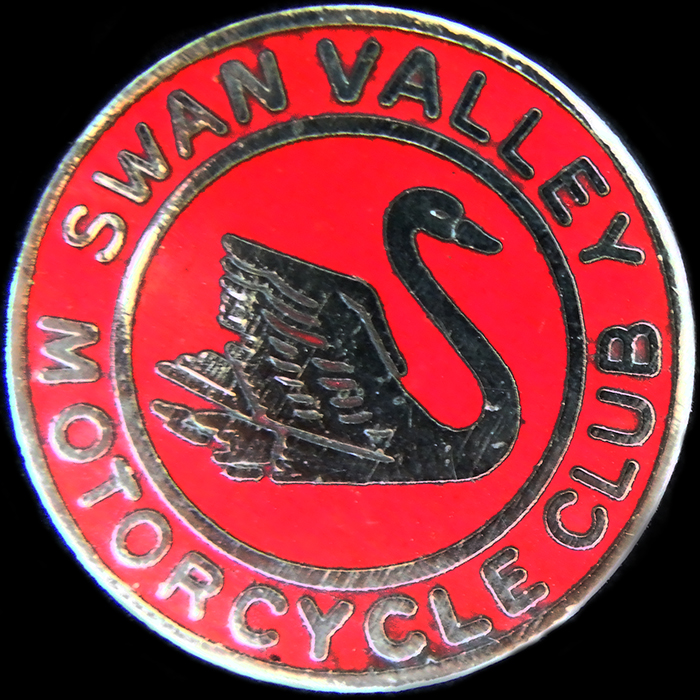 Swan Valley Motorcycle Club lapel badge