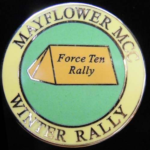Force Ten Rally pin badge