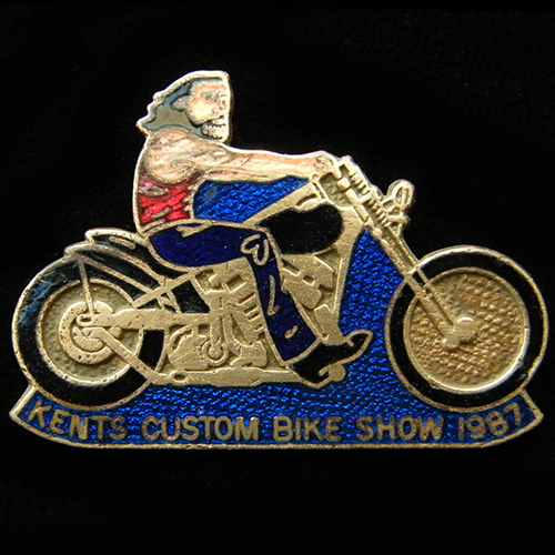Kent Custom Bike Show 1987 lapel badge