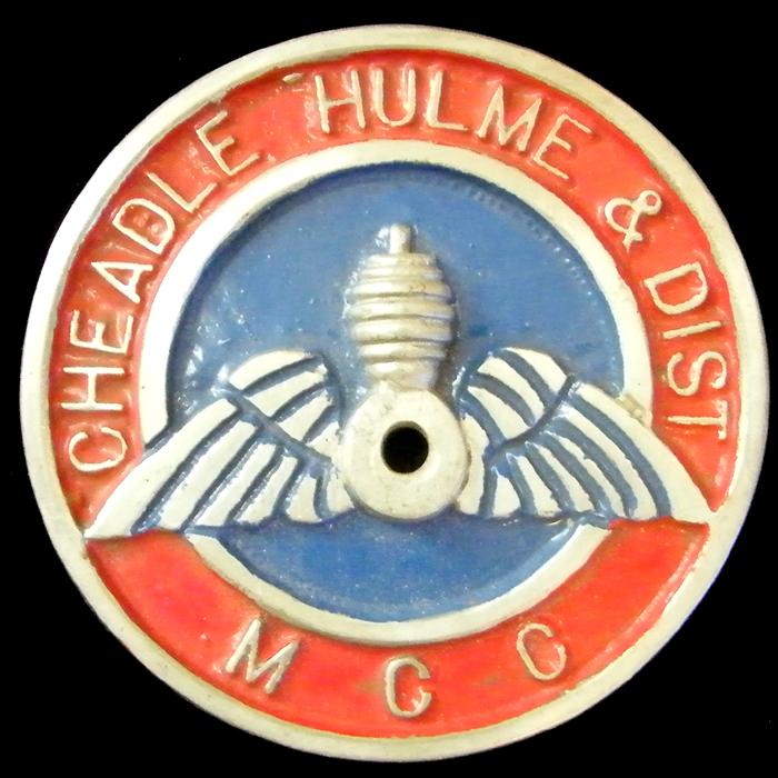 Cheadle Hulme & District Motor Cycle Club Car Badge
