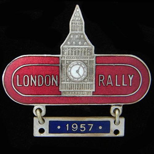 London Rally pin badge