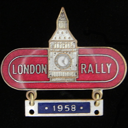 London Rally pin badge