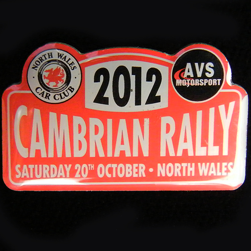 Cambrian Rally pin badge